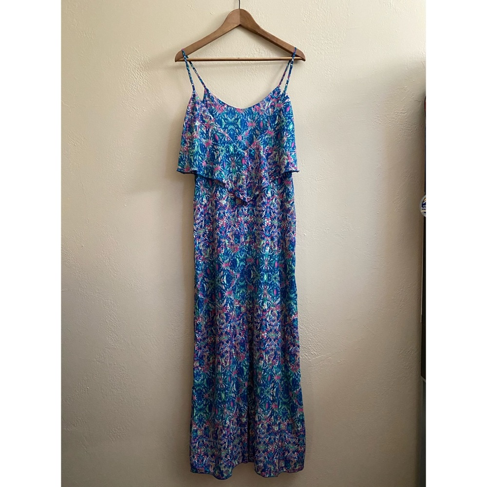 Patterned Sleeveless Maxi Dress